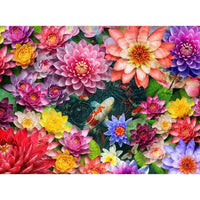 Colorful Koi Pond 1000 Piece Jigsaw Puzzle Springbok - BIG FRENCHIES