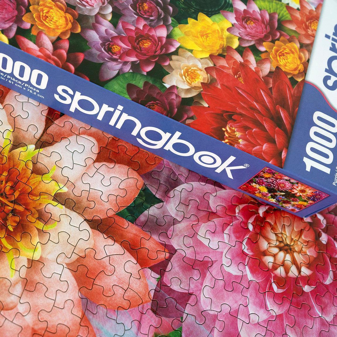 Colorful Koi Pond 1000 Piece Jigsaw Puzzle Springbok - BIG FRENCHIES