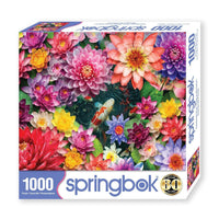 Colorful Koi Pond 1000 Piece Jigsaw Puzzle Springbok - BIG FRENCHIES