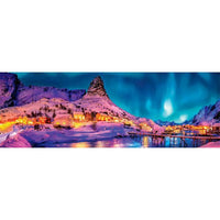 Colorful Night Over Lofoten Islands 1000 Piece Pano Jigsaw Puzzle Clementoni - BIG FRENCHIES