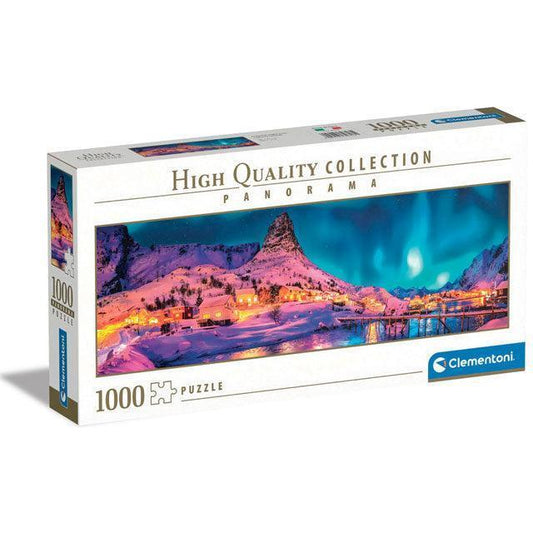 Colorful Night Over Lofoten Islands 1000 Piece Pano Jigsaw Puzzle Clementoni - BIG FRENCHIES