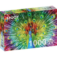 Colorful Peacock 1000 Piece Jigsaw Puzzle Enjoy