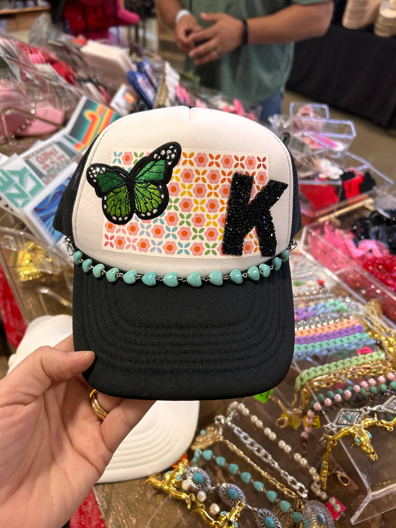 Colorful Flowers Pattern Trucker Hat - BIG FRENCHIES
