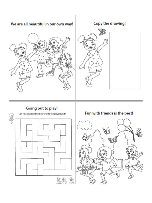Beautiful Curly Me Activity & Coloring Book