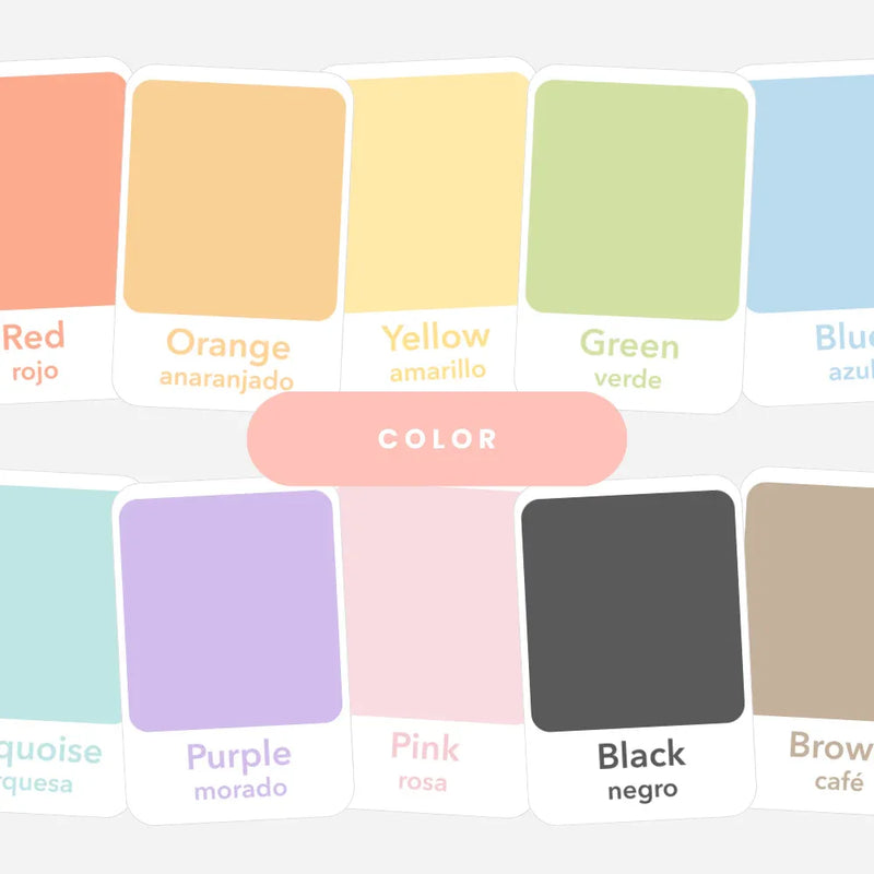 Color Sorting Flashcards - BIG FRENCHIES
