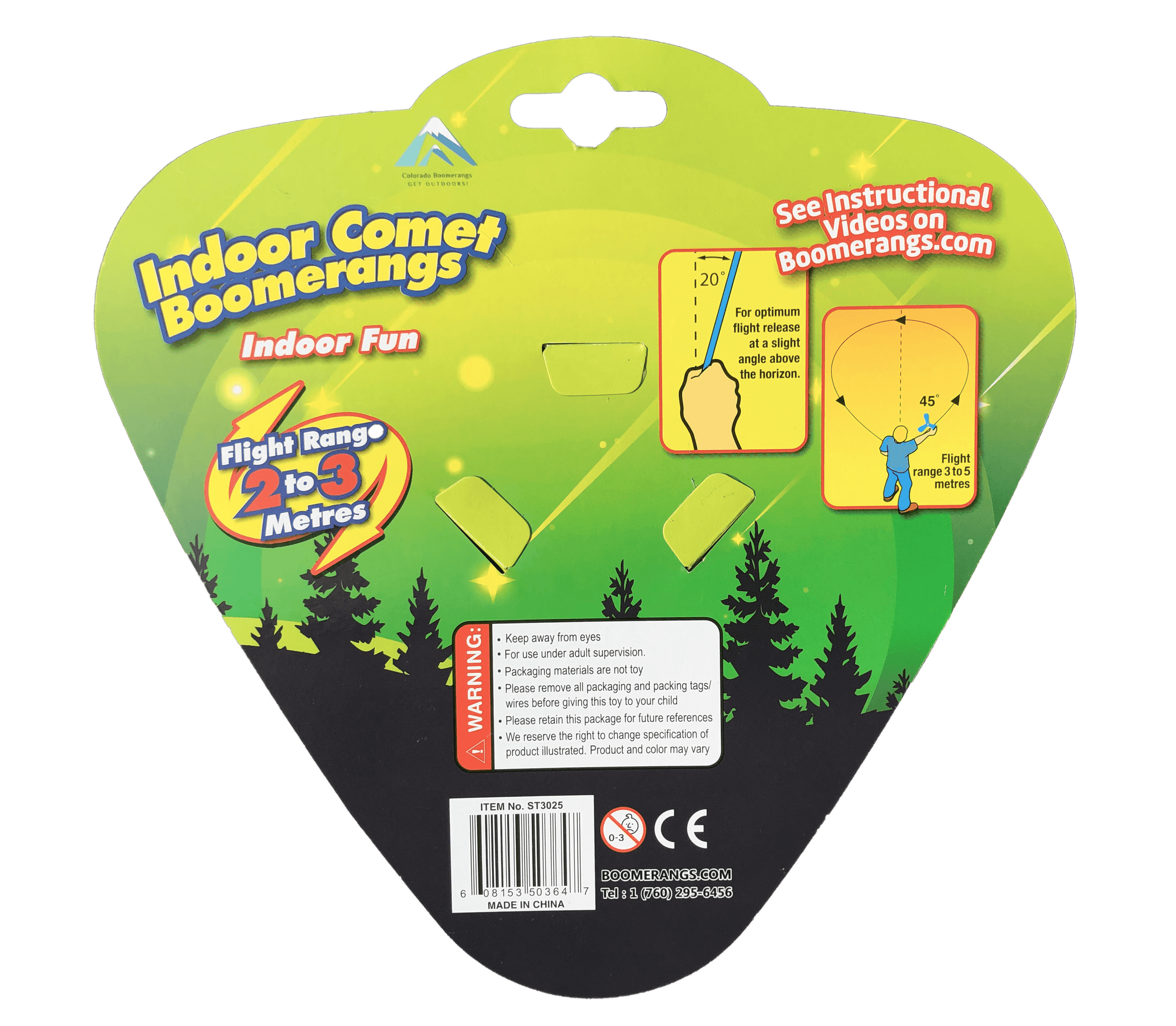 Comet Boomerangs - Soft and Safe foam boomerang for Kids as young as 6.