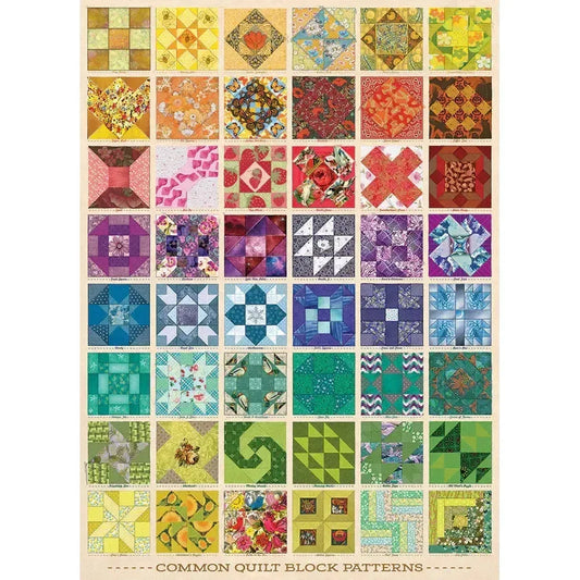 Common Quilt Blocks 1000 Piece Jigsaw Puzzle Jack Pine - BIG FRENCHIES