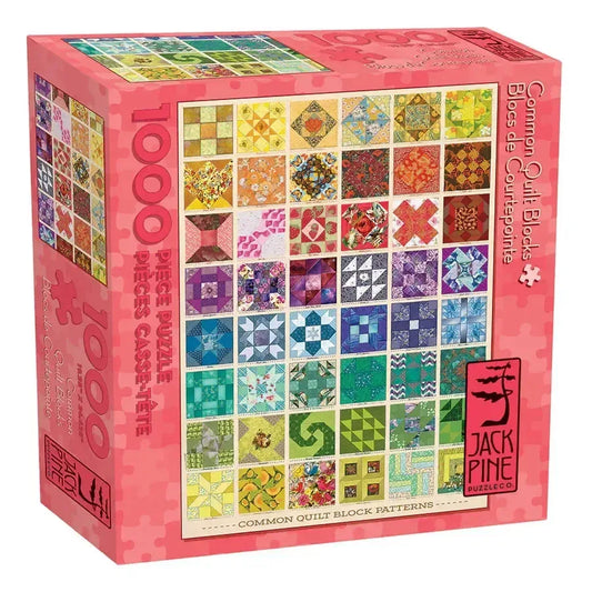 Common Quilt Blocks 1000 Piece Jigsaw Puzzle Jack Pine - BIG FRENCHIES