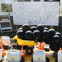 Construction Birthday Coloring Tablecloth - BIG FRENCHIES