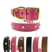 Plain Leather Dog Collar - BIG FRENCHIES