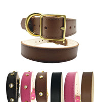 Plain Leather Dog Collar - BIG FRENCHIES