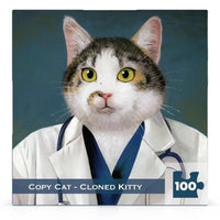 Copy Cat - Cloned Kitty 100 Piece Mini Jigsaw Puzzle NYPC