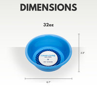 Country Living Set of 2 Coated Stainless Steel Heavy Dog Bowls - Ideal for Medium to Large Breeds - BIG FRENCHIES