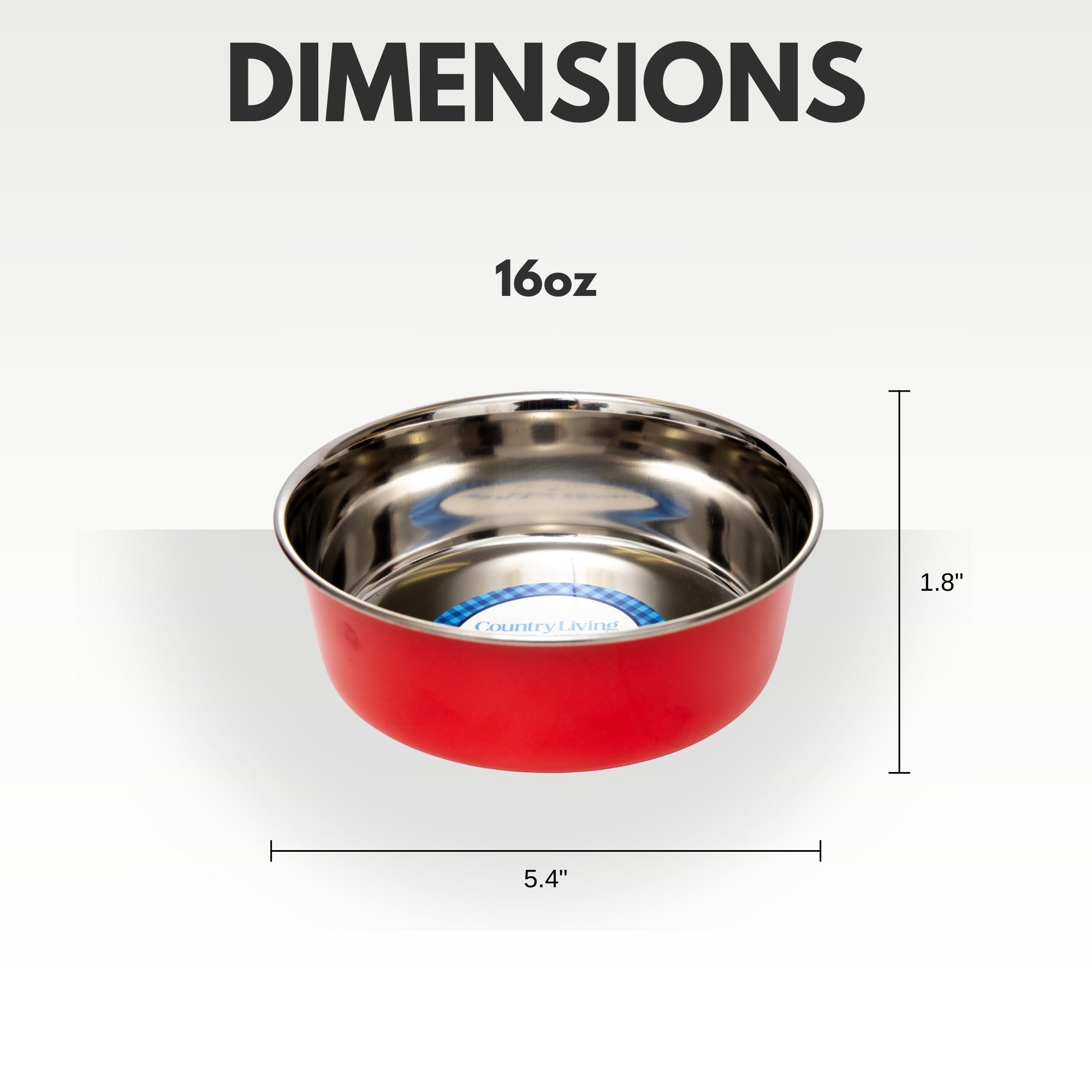 Country Living Set of 2 Heavy Gauge Stainless Steel Dog Bowls - Perfect for Food & Water - BIG FRENCHIES