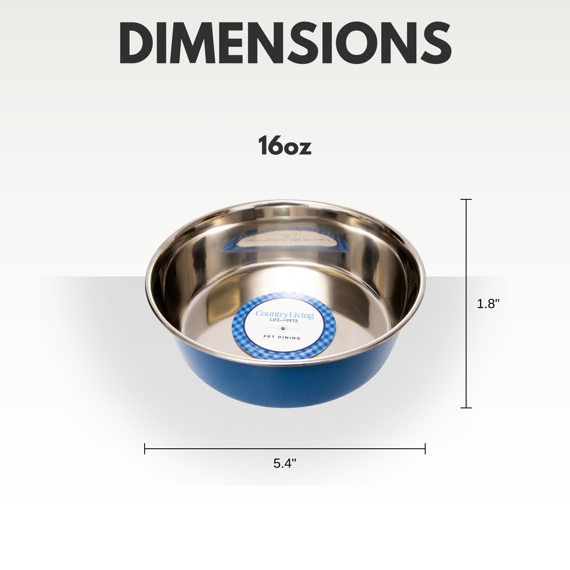 Country Living Set of 2 Heavy Gauge Stainless Steel Dog Bowls - Perfect for Food & Water - BIG FRENCHIES