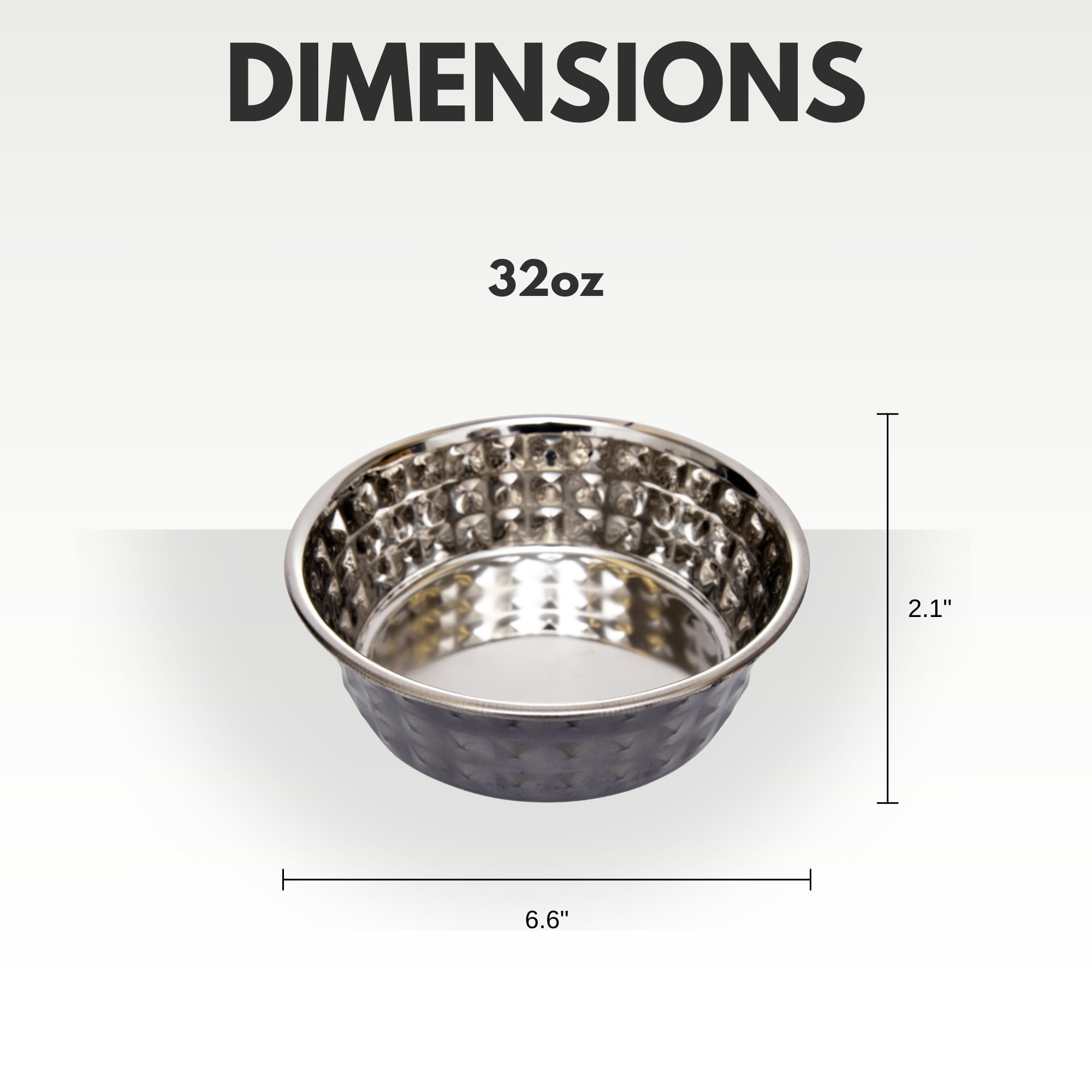 Country Living Set of 2 Hammered Stainless Steel Dog Bowls – Black Pearl - BIG FRENCHIES