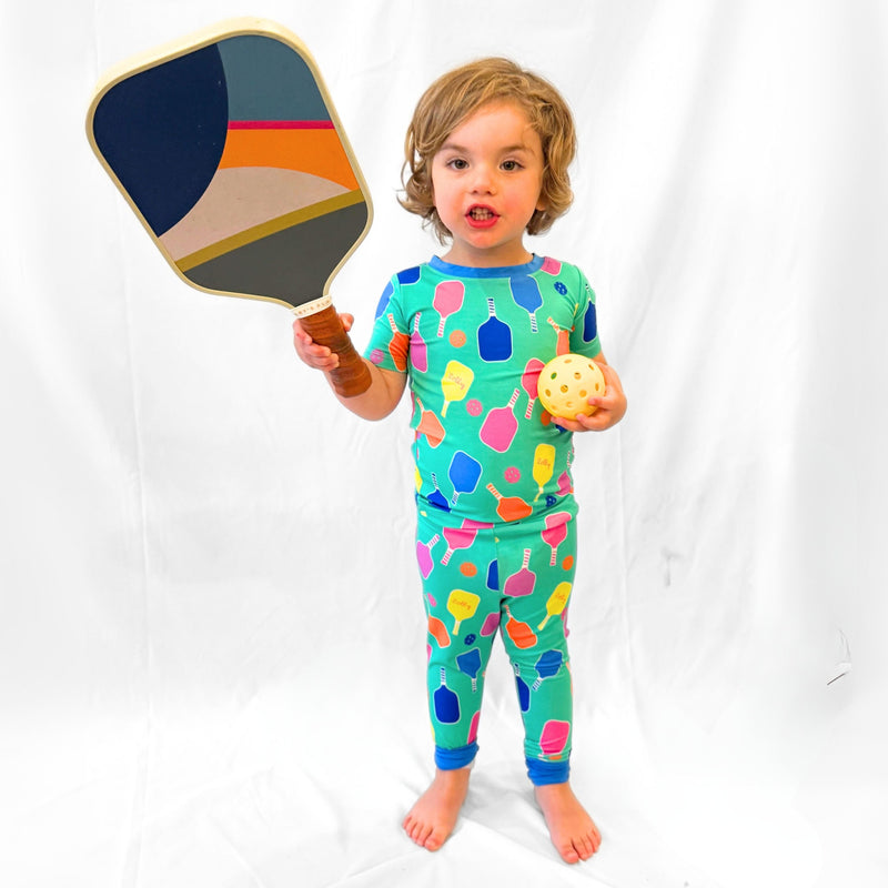 Pickleball Short Sleeve Pajama Set - BIG FRENCHIES
