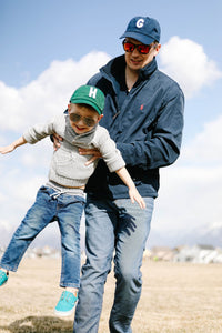 Hunter Green Letter Baseball Hat - BIG FRENCHIES