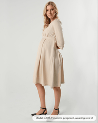Sarah Empire Maternity & Nursing Dress in TENCEL (Regular & Petite) - BIG FRENCHIES