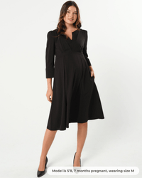 Sarah Empire Maternity & Nursing Dress in TENCEL (Regular & Petite) - BIG FRENCHIES