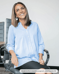 No-Gap Maternity Nursing Button Down Shirt in TENCEL (Regular & Petite) - BIG FRENCHIES