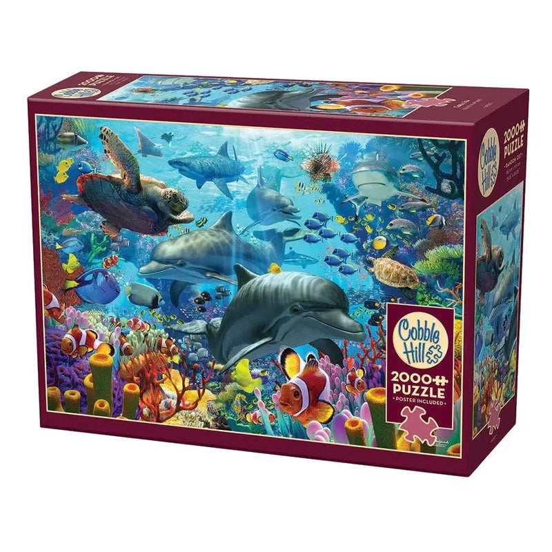 Coral Sea 2000 Piece Jigsaw Puzzle Cobble Hill - BIG FRENCHIES