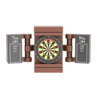 Dart Board - Custom Printed Minifig Scale - Made using LEGO® parts