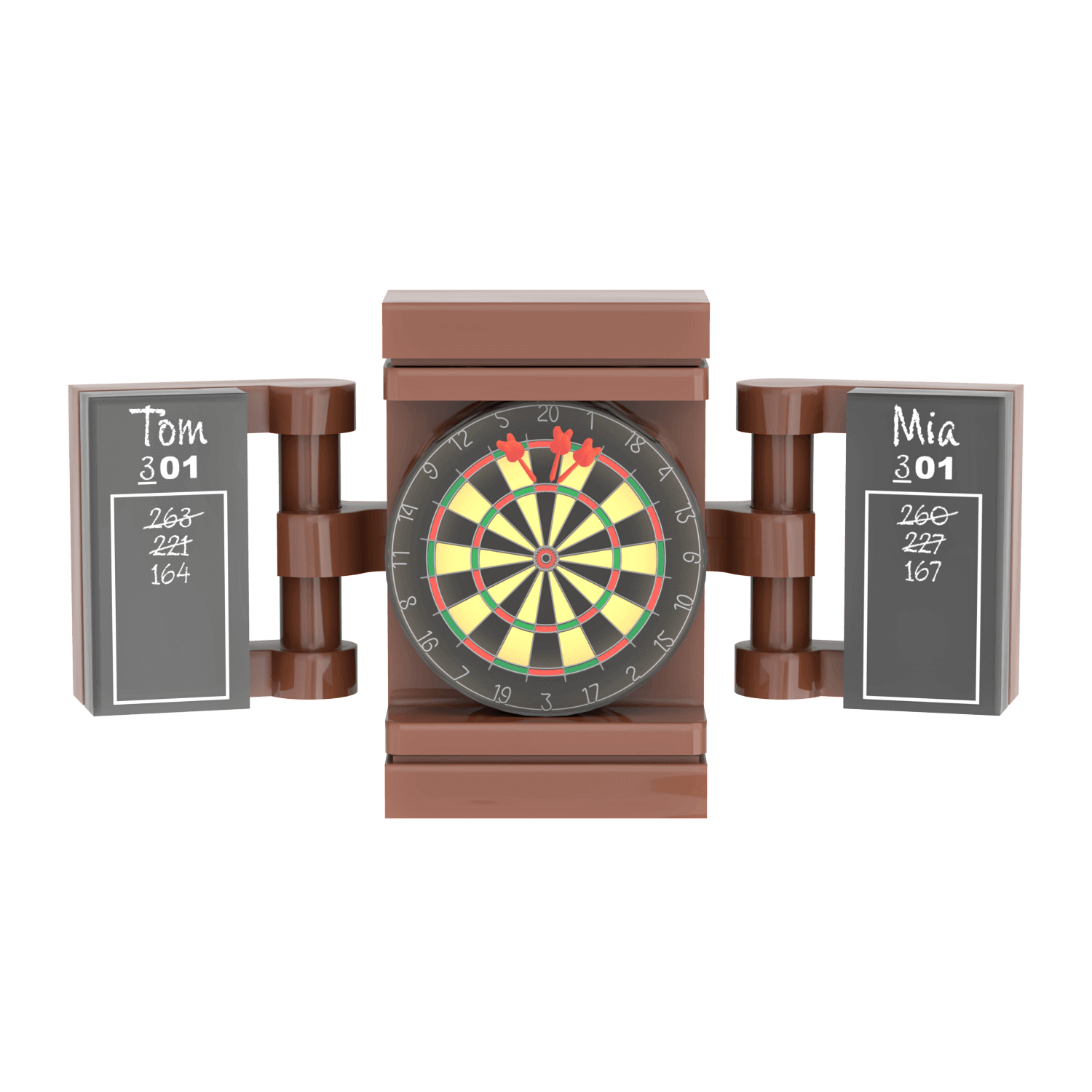 Dart Board - Custom Printed Minifig Scale - Made using LEGO® parts