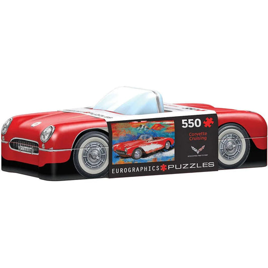 Corvette Cruising 550 Piece Jigsaw Puzzle in Tin Eurographics - BIG FRENCHIES