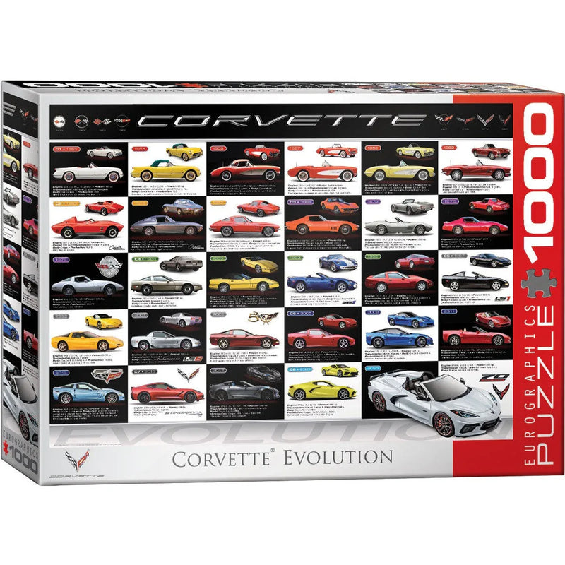 Corvette Evolution 1000 Piece Jigsaw Puzzle Eurographics - BIG FRENCHIES