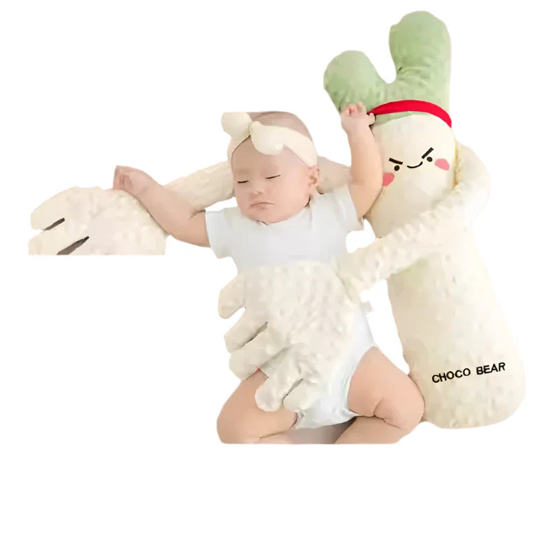MEACAOFG Baby Soothing Pillow Toy - Interactive Sensory Comfort Doll for Infants 0-12 Months