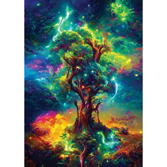 Cosmic Tree of Life 1000 Piece Jigsaw Puzzle Enjoy - BIG FRENCHIES