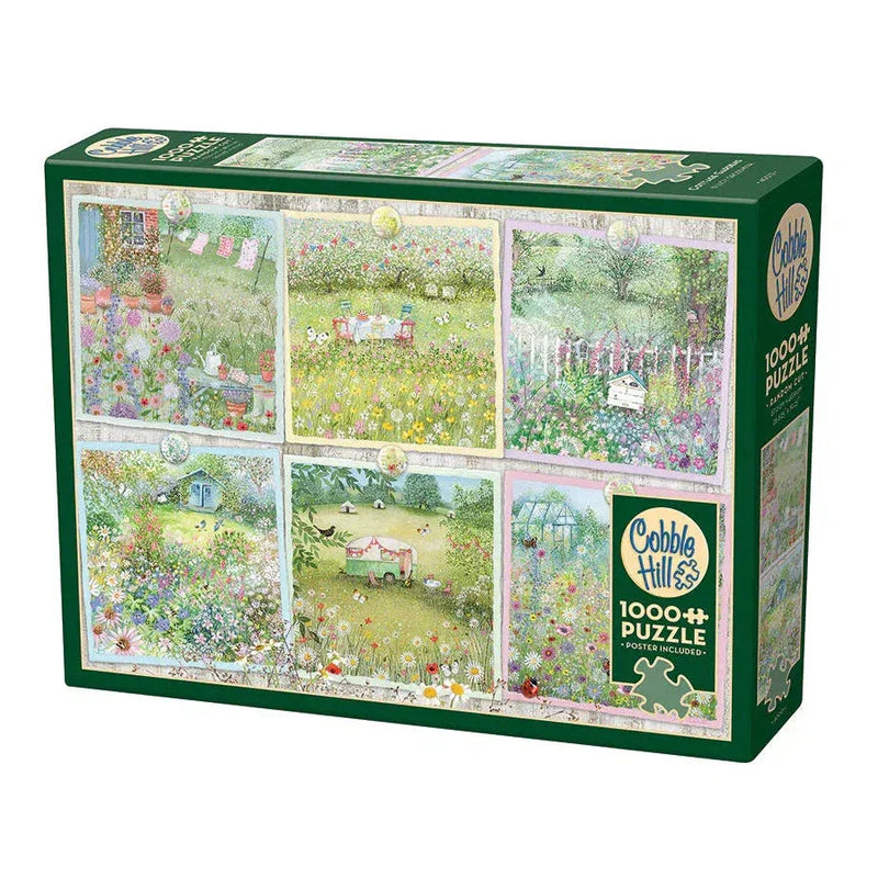 Cottage Gardens 1000 Piece Jigsaw Puzzle Cobble Hill - BIG FRENCHIES