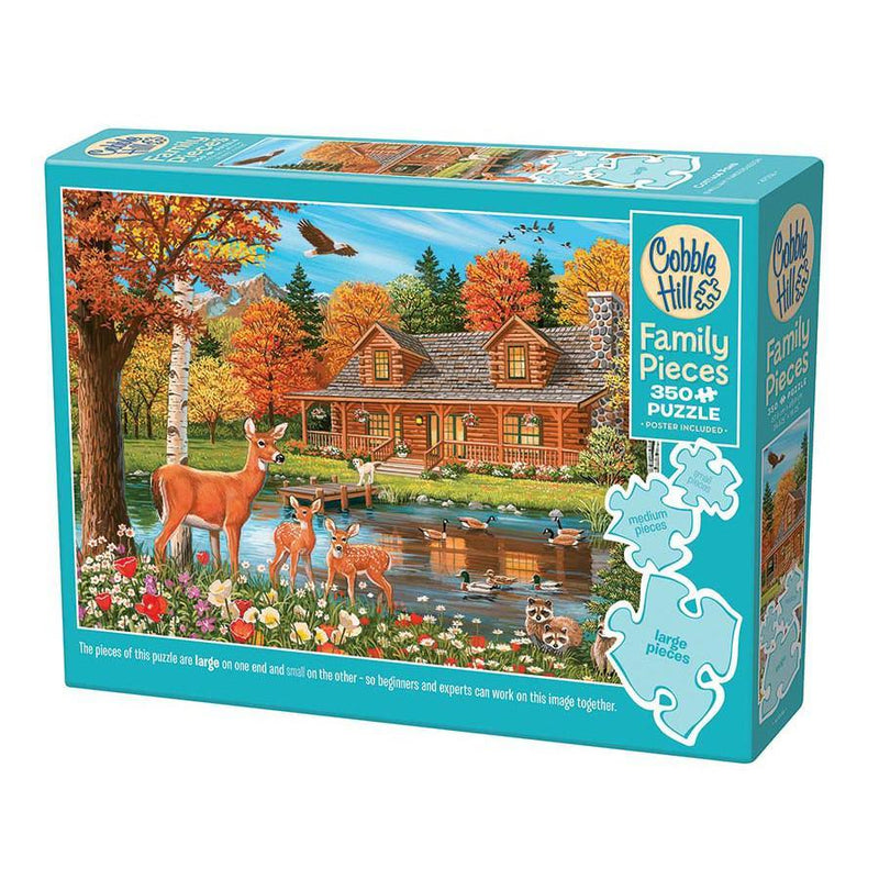 Cottage Pond 350 Piece Family Jigsaw Puzzle Cobble Hill - BIG FRENCHIES