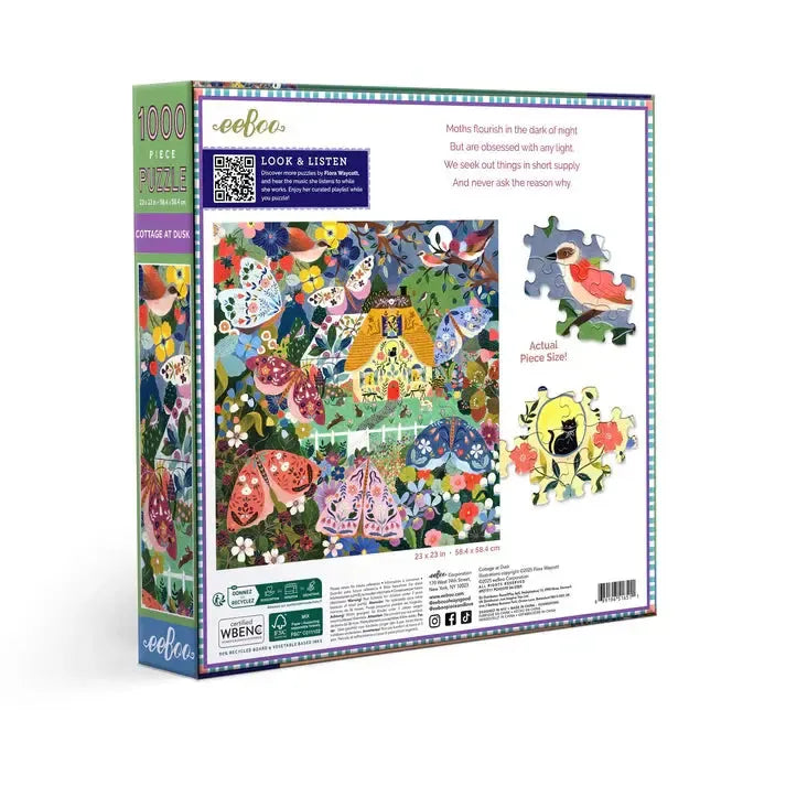 Cottage at Dusk 1000 Piece Jigsaw Puzzle eeBoo