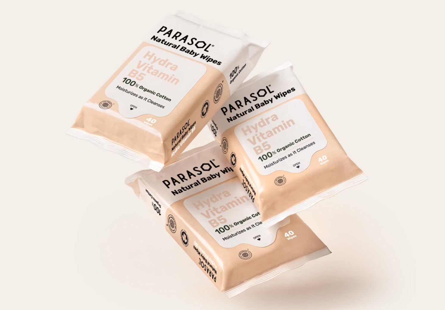 100% Organic Cotton Baby Wipes With Hydra Vitamin B5