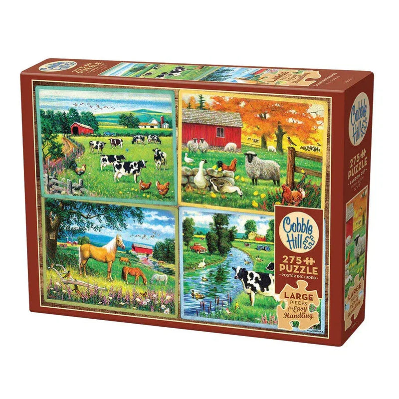 Country Friends 275 Large Piece Jigsaw Puzzle Cobble Hill - BIG FRENCHIES