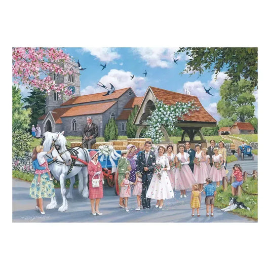Country Wedding 1000 Piece Jigsaw Puzzle HOP - BIG FRENCHIES
