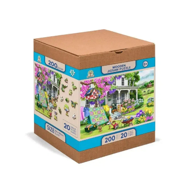 Countryside Garden 200 Piece Wood Jigsaw Puzzle Wooden City - BIG FRENCHIES