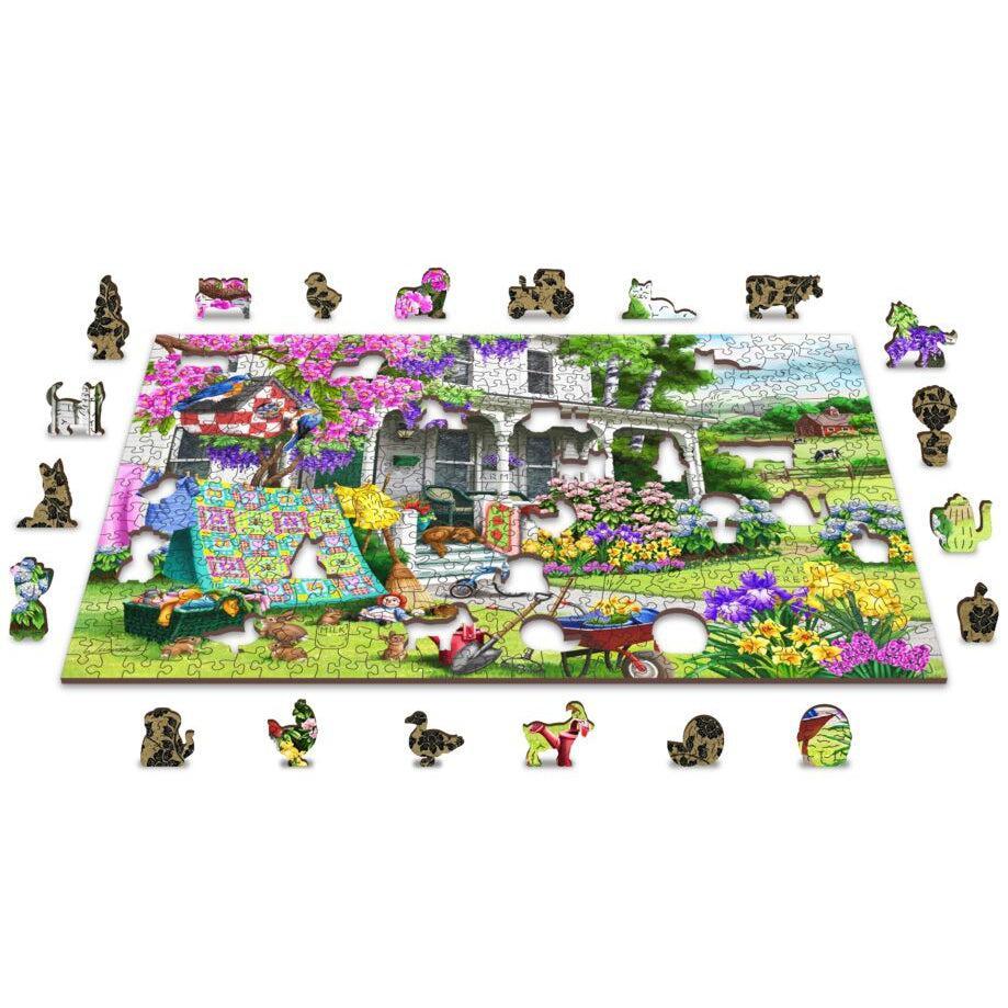 Countryside Garden 505 Piece Wood Jigsaw Puzzle Wooden City - BIG FRENCHIES