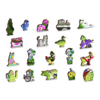 Countryside Garden 505 Piece Wood Jigsaw Puzzle Wooden City