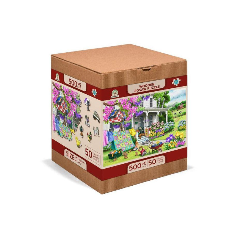 Countryside Garden 505 Piece Wood Jigsaw Puzzle Wooden City - BIG FRENCHIES
