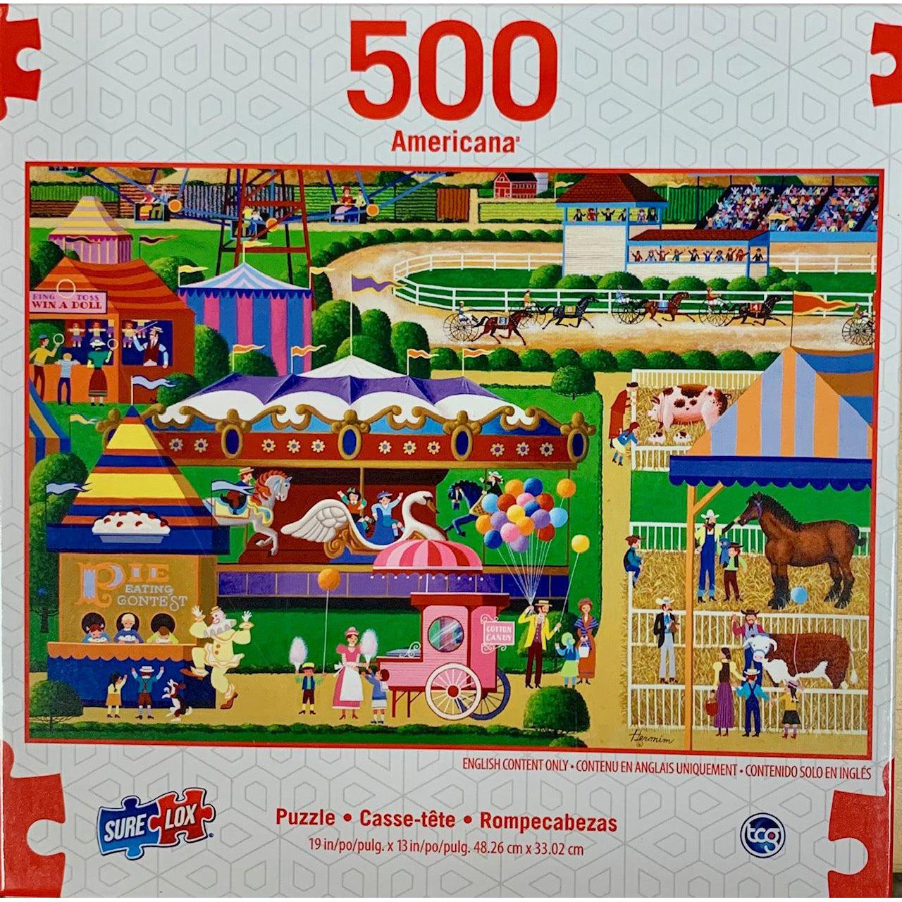County Fair Americana 500 Piece Jigsaw Puzzle Sure Lox