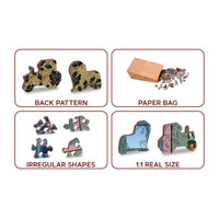 Cozy Cabin 505 Piece Wood Jigsaw Puzzle Wooden City