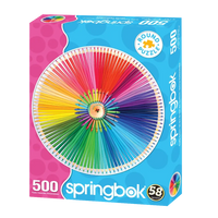 Crafty Colors 500 Piece Round Jigsaw Puzzle Springbok