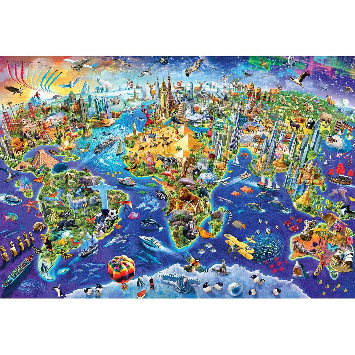 Crazy World 2000 Piece Jigsaw Puzzle Eurographics - BIG FRENCHIES
