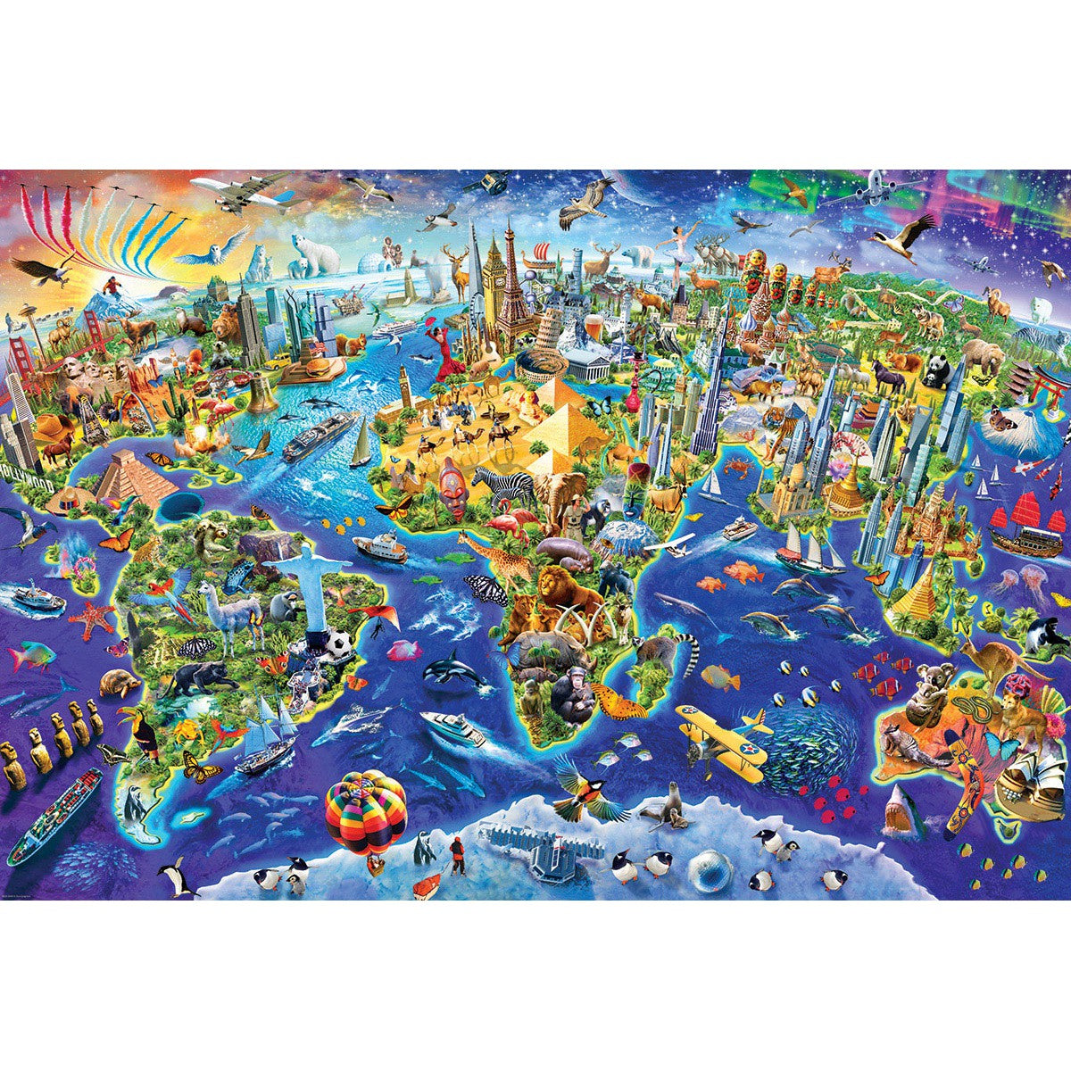 Crazy World 2000 Piece Jigsaw Puzzle Eurographics