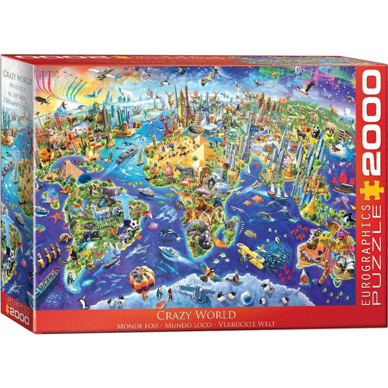 Crazy World 2000 Piece Jigsaw Puzzle Eurographics - BIG FRENCHIES