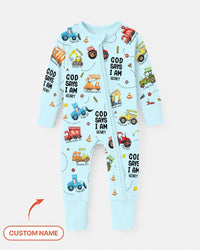 Custom Name God Says I Am Boy Bamboo Convertible Zippy