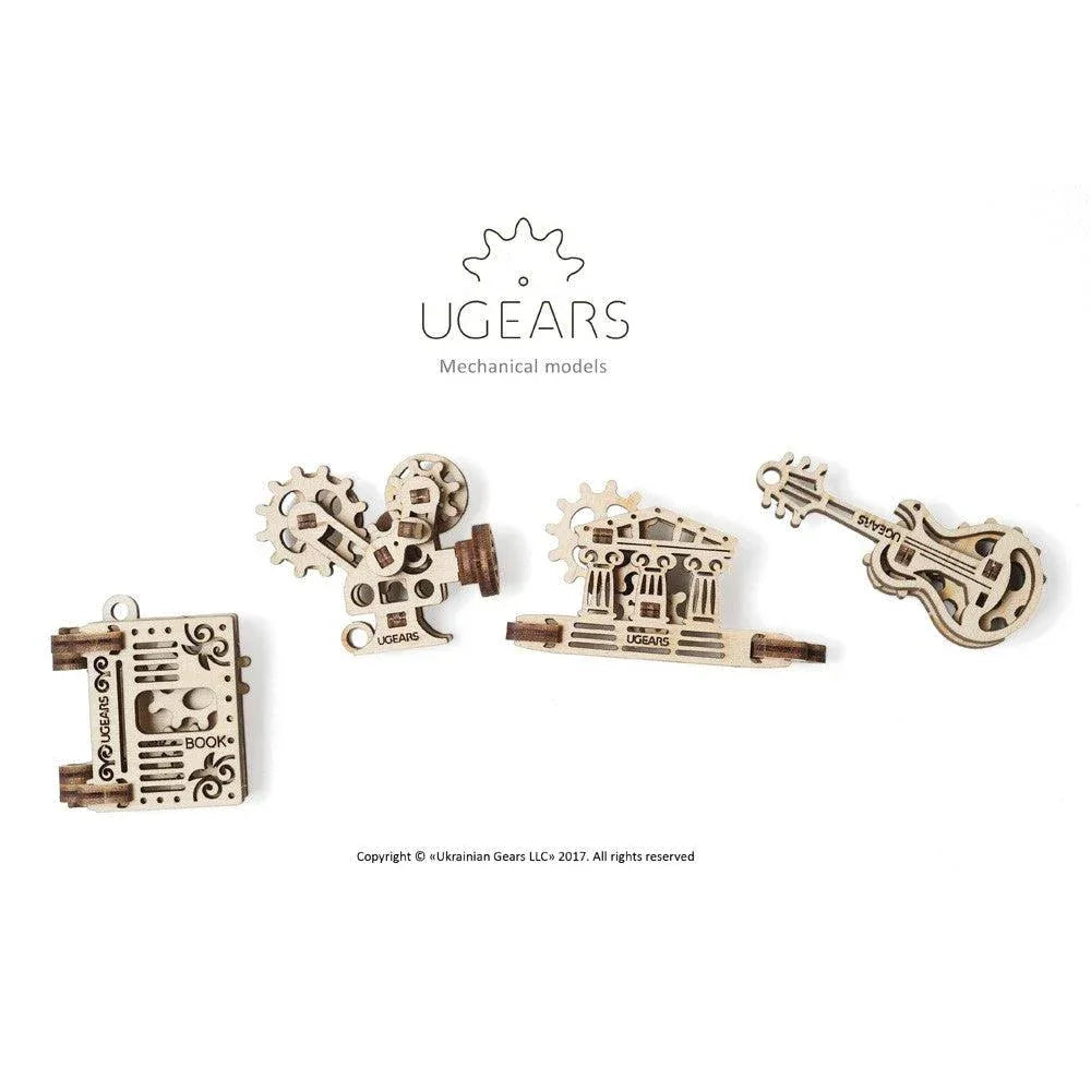 Creation Fidgets Set of 4 3D Wood Model Kit UGEARS - BIG FRENCHIES
